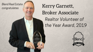 Kerry with REALTOR Volunteer award